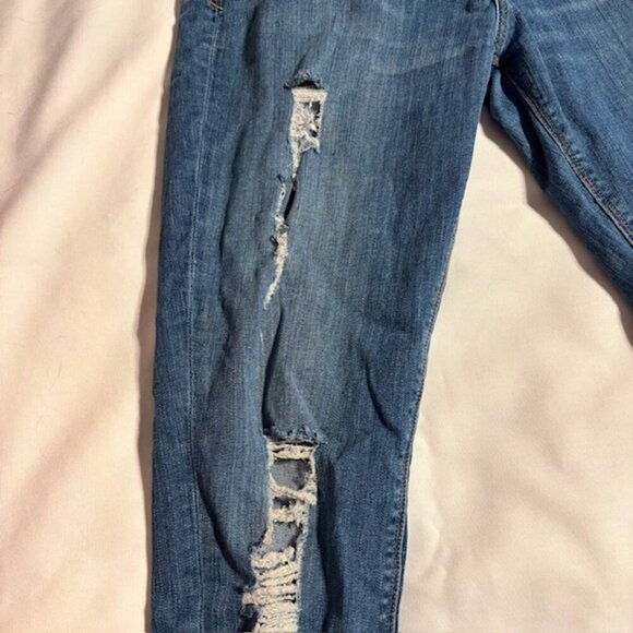 Express Super Skinny Stretch Mid-rise Distressed Jeans - Size 10R - Picture 7 of 10